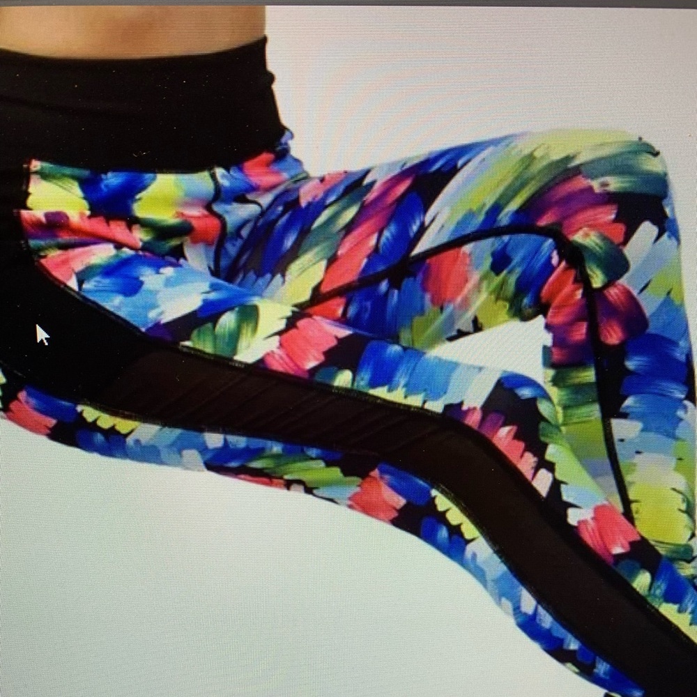 OtoS Active Heather Gray Active Mesh Cutout Leggings, Sz. L/XL